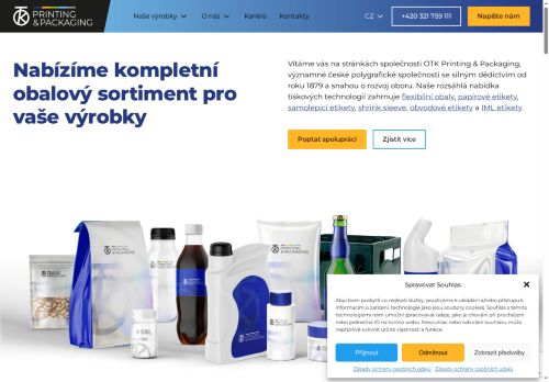 OTK printing & packaging a.s. nabízí práci na pozici Tiskaři (m/ž) v obci Kolín