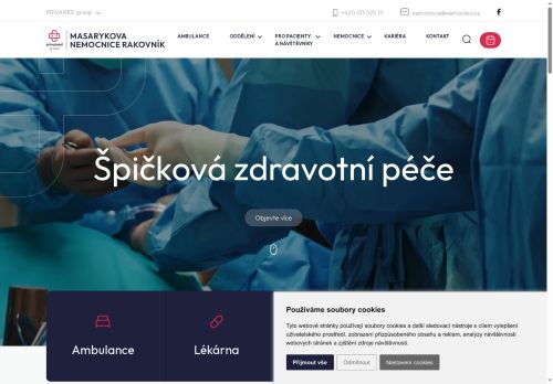 Masarykova nemocnice Rakovník s.r.o. nabízí práci na pozici Pomocná síla v kuchyni (m/ž) v obci Rakovník