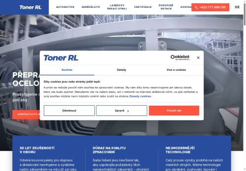 TONER RL, spol. s r.o. nabízí práci na pozici Svářeči v obci Horní Bříza