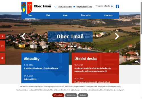 Zobrazit webové stránky Obecní úřad Tmaň