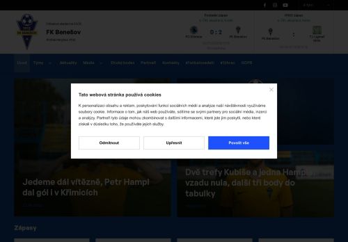 Zobrazit webové stránky SK Benešov
