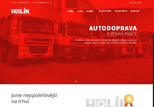 HOLÍK TRANS s.r.o. nabízí práci na pozici Řidič/ka nákladního sklápěcího vozidla nad 3,5t vnitrostátní doprava v obci Drahňovice