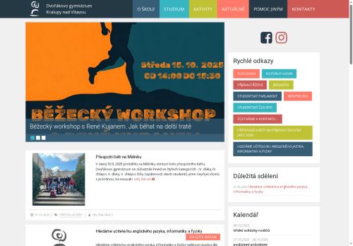 Zobrazit webové stránky Dvořákovo gymnázium a střední odborná škola ekonomická
