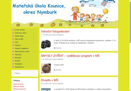Zobrazit webové stránky Mateřská škola Kounice