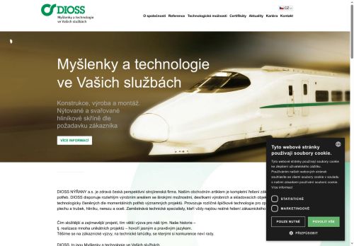 DIOSS NÝŘANY a.s. nabízí práci na pozici svářeč/ka v obci Přehýšov