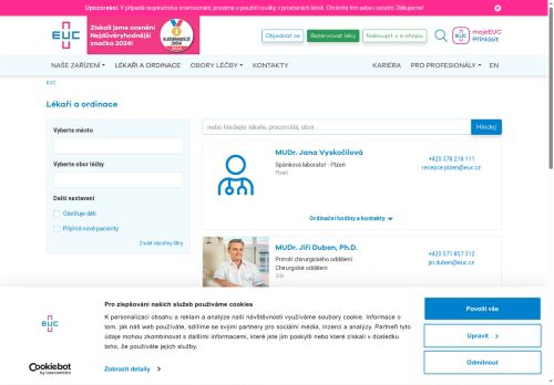 Zobrazit webové stránky Stomatologie - EUC Klinika Kladno - MUDr. Zdeňka Zubová