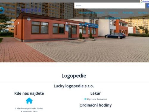 Lucky logopedie s.r.o - I. Všeobecná poliklinika Kladno - Mgr. Lucie Šveinarová