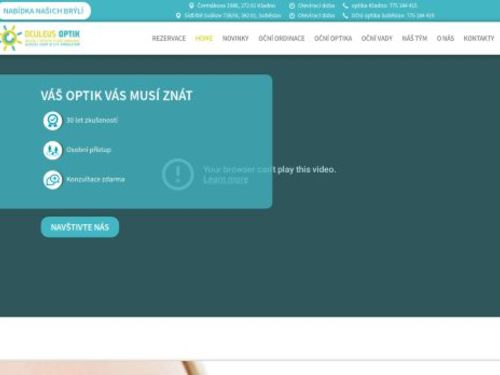 Oculeus oční ordinace a optika - I. Všeobecná poliklinika Kladno - MUDr. Jana Kühnelová-Popovská