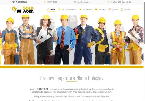 GOLDWORK CZ s.r.o. nabízí práci na pozici Operátor výroby v obci Kněžmost