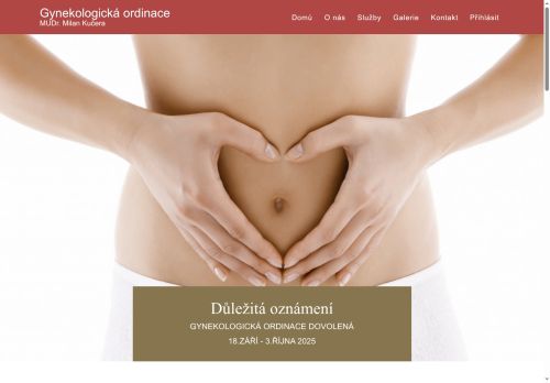 Zobrazit webové stránky Gynekologie - MUDr. Milan Kučera