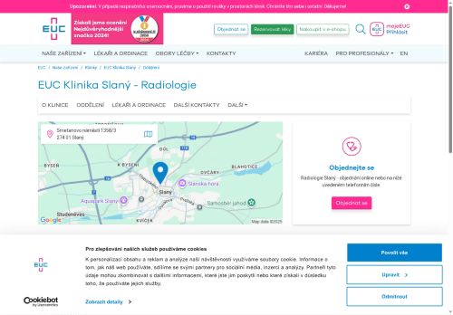 Zobrazit webové stránky RTG - EUC Klinika Slaný