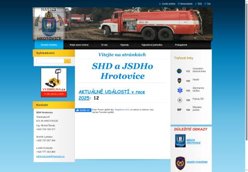 Zobrazit webové stránky SDH Hrotovice