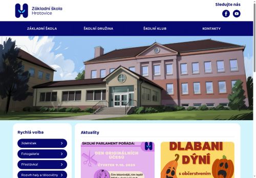 Webové stránky Základní škola Hrotovice, Hrotovice