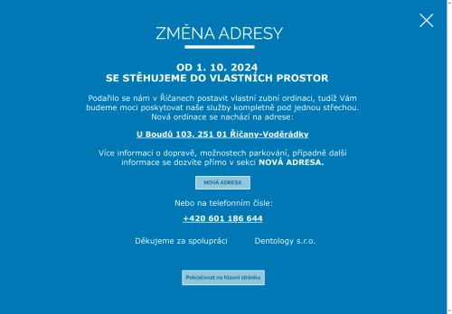 Zobrazit webové stránky Zubní ordinace Dentology - MDDr. Jan Brindza, MDDr. Barbora Brindzová, MDDr. Karolina Šonková, MDDr. Anna Jeremenková