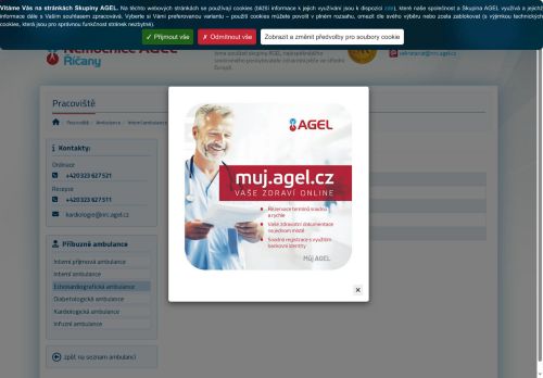 Zobrazit webové stránky Echokardiografická ambulance - Nemocnice Říčany