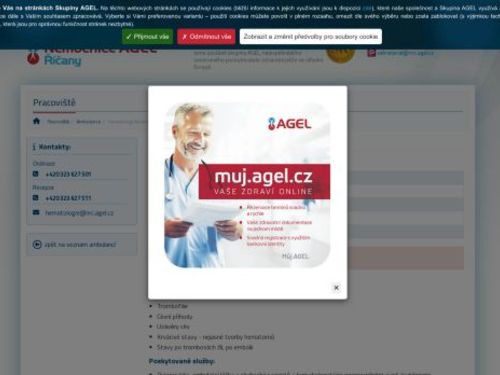 Hematologická ambulance - Nemocnice Říčany