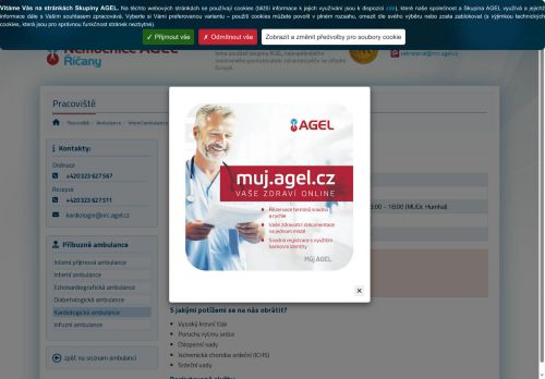 Zobrazit webové stránky Kardiologická ambulance - Nemocnice Říčany