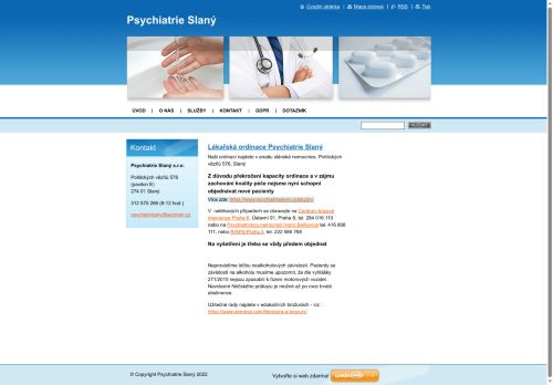 Zobrazit webové stránky Psychiatrie Slaný s.r.o. - MUDr. Ing. Peter Šóš, Ph.D., MUDr. Jana Peichlová