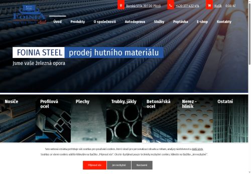 FOINIA STEEL spol. s r.o. nabízí práci na pozici skladník v obci Plzeň