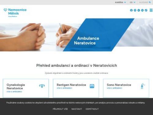 Oční ambulance - Nemocnice Neratovice - MUDr. Jana Tomečková