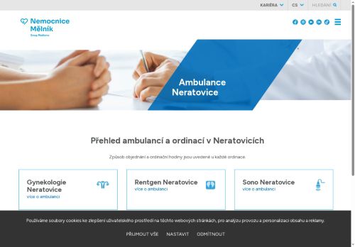 Zobrazit webové stránky Urologická ambulance - Nemocnice Neratovice