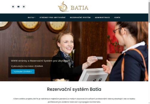 Zobrazit webové stránky Rezervační systém Batia