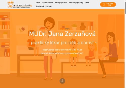 Zobrazit webové stránky Praktický lékař pro děti a dorost - MUDr. Jana Zerzaňová