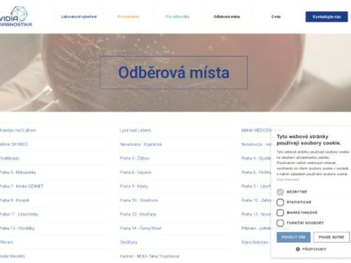 Odběrová laboratoř - VIDIA-DIAGNOSTIKA, s.r.o.
