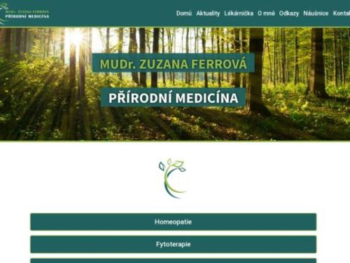 ORL ambulance a homeopatie - MUDr. Zuzana Ferrová