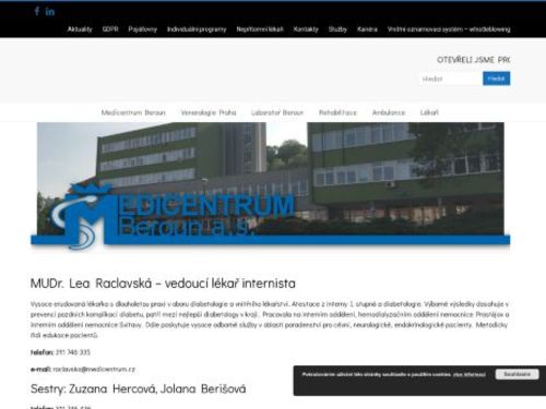 Diabetologie Medicentrum Beroun - MUDr. Lea Raclavská