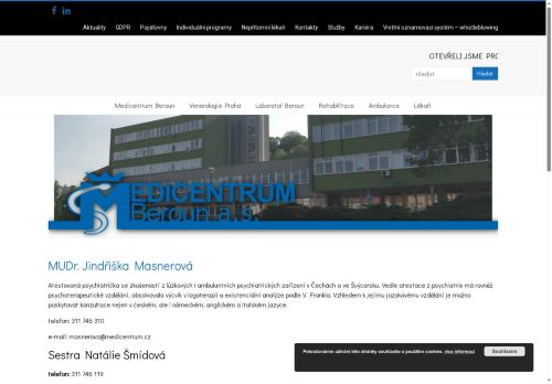 Zobrazit webové stránky Psychiatrie Medicentrum Beroun - MUDr. Jindřiška Masnerová