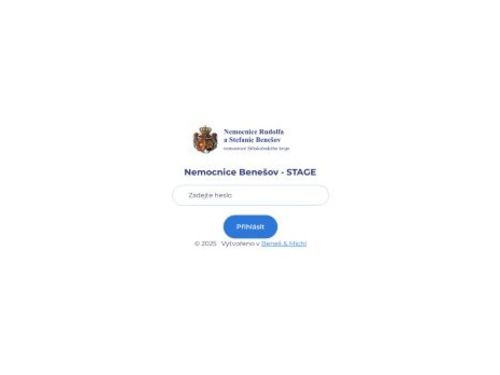 SONO dětských kyčlí Nemocnice Benešov