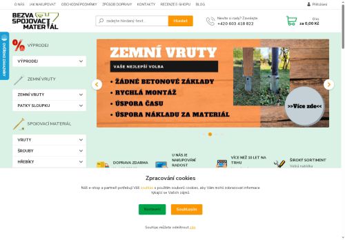 Zobrazit webové stránky Bezva spojovací materiál