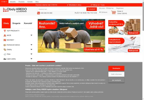 Zobrazit webové stránky Obaly  KREDO - Vlastní výroba krabic