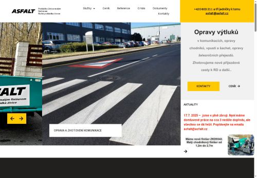 Zobrazit webové stránky Asfalt - Jiří Pergl