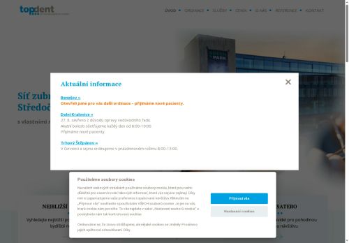 Zobrazit webové stránky TopDent - centrum stomatologické péče v Mladé Boleslavi