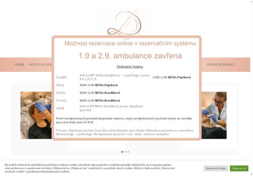 Zobrazit webové stránky Kožní ordinace - MUDr. Lucie Bezděková