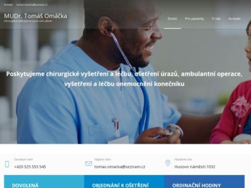 Chirurgická ambulance - MUDr. Tomáš Omáčka