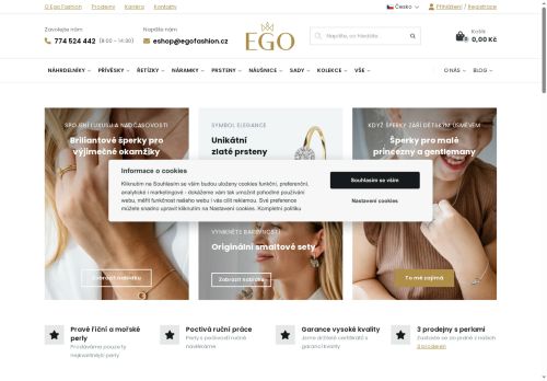 Webové stránky Ego fashion, s.r.o., Jihlava
