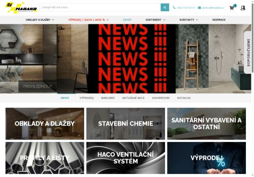 Zobrazit webové stránky MADAKO koupelny