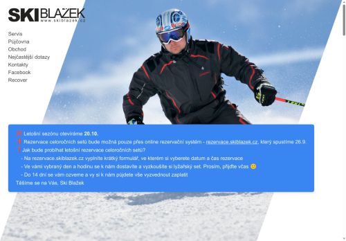 Zobrazit webové stránky Ski Blažek