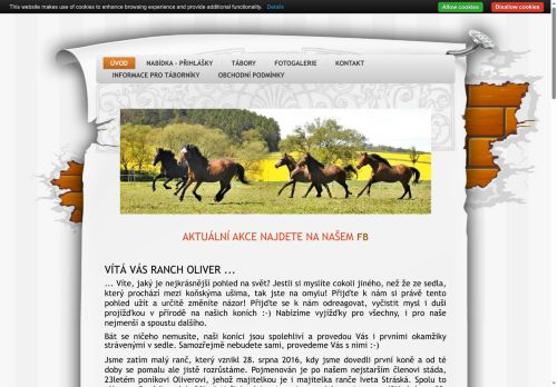 Zobrazit webové stránky Ranch Oliver