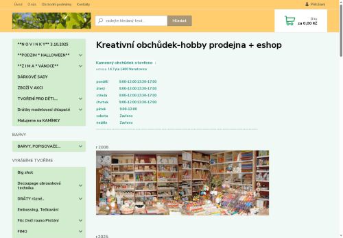 Zobrazit webové stránky Kreativní Obchůdek Hobby
