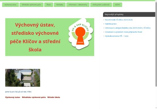 Výchovný ústav, středisko výchovné péče Klíčov a střední škola nabízí práci na pozici Speciální pedagog/psycholog v obci Mladá Boleslav