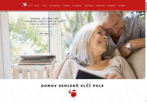 Webové stránky Domov seniorů Vlčí Pole s.r.o., Dolní Bousov