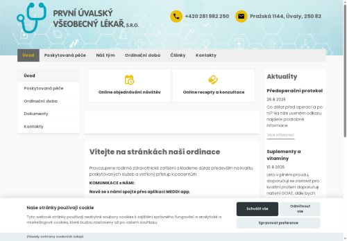 Zobrazit webové stránky Praktický lékař pro dospělé - MUDr. Irena Těšíková, MUDr. Petra Hrabánková
