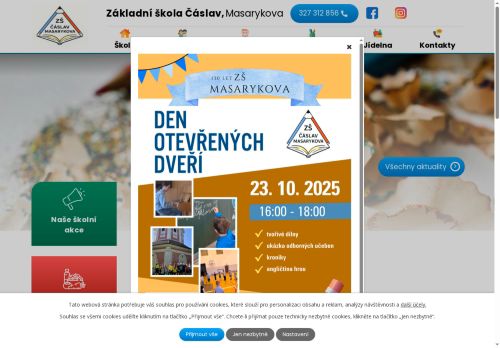Zobrazit webové stránky Základní škola Čáslav, Masarykova 357