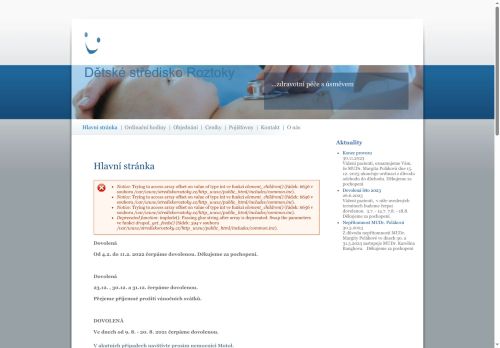 Zobrazit webové stránky Praktický lékař pro děti a dorost (Dětské středisko Roztoky) - MUDr. Margita Poláková