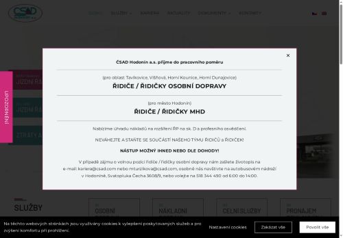 Zobrazit webové stránky ČSAD Hodonín