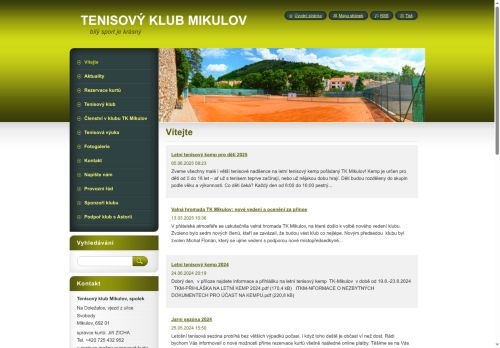 Zobrazit webové stránky Tenisový oddíl Mikulov (TOM)